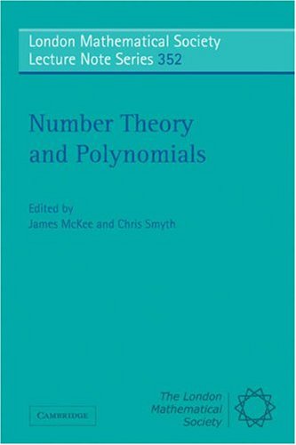 Number Theory And Polynomials James Mckee Chris Smyth Eds