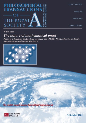 The Nature Of Mathematical Proof Alan Bundy Michael Atiyah Angus Macintyre
