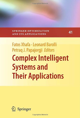 Complex Intelligent Systems And Their Applications 1st Edition Thomas Moser