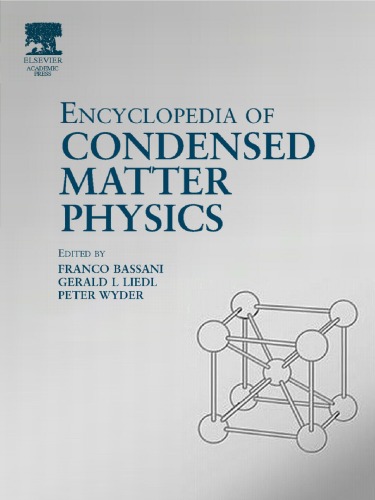 Encyclopedia Of Condensed Matter Physics G Bassani