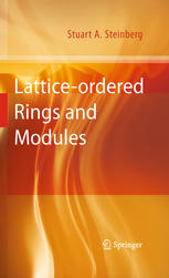 Latticeordered Rings And Modules 1st Edition Stuart A Steinberg Auth