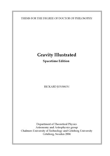 Gravity Illustrated Phd Thesis Spacetime Edition Rickard Jonsson