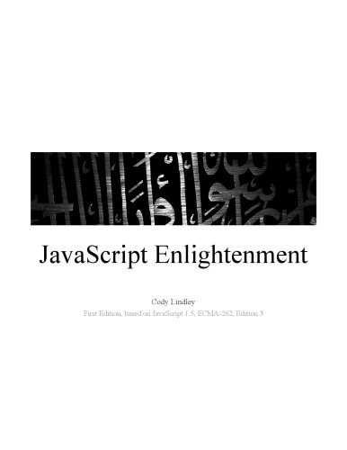 Javascript Enlightenment 1st Edition Cody Lindley