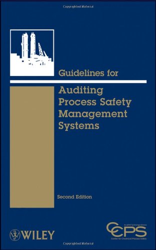 Guidelines For Auditing Process Safety Management Systems 2nd Edition Center For Chemical Process Safety Ccps