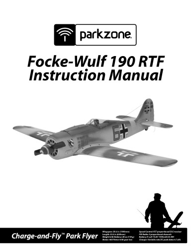 Fockewulf 190 Rtf Instruction Manual