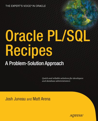 Oracle Plsql Recipes A Problemsolution Approach Josh Juneau