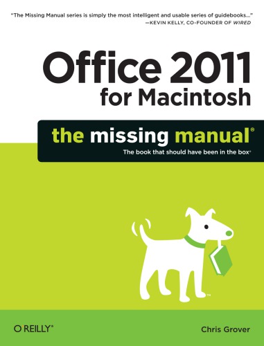 Office 2011 For Macintosh The Missing Manual Chris Grover