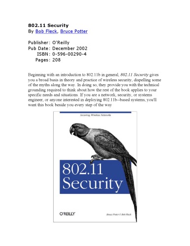 80211 Security By Bob Fleck Bruce Potter