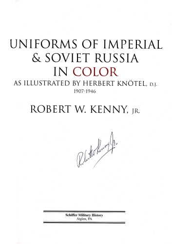 Uniforms Of Imperial And Soviet Russia In Color H Knoetel