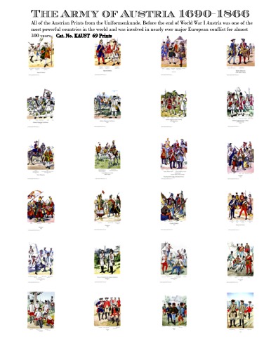 The Austrian Army 16901866 From Kn246tels Uniformemkunde Uniformology Cd200413 Uniformology