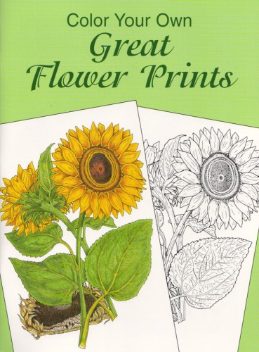 Color Your Own Great Flower Prints Dover Pictorial Archives Charlene Tarbox