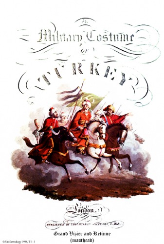 The Turkish Army Of 1812 From The Book By Thomas Mclean Published In 1815 Uniformology Cd200421 Uniformology