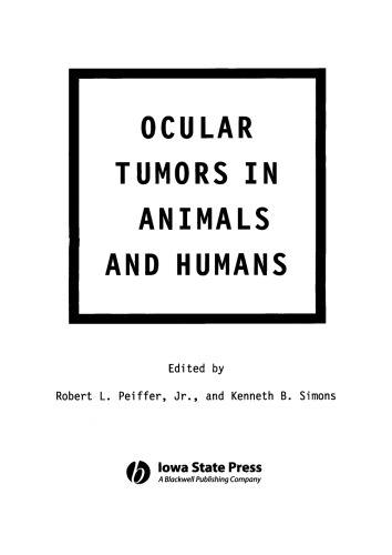 Ocular Tumors In Animals And Humans Robert L Peiffer Kenneth B Simons