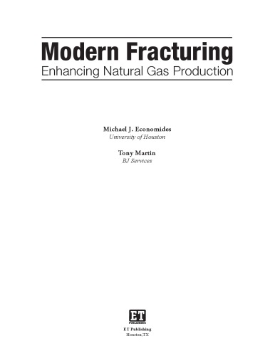 Modern Fracturing Enhancing Natural Gas Production Hlidek Economides