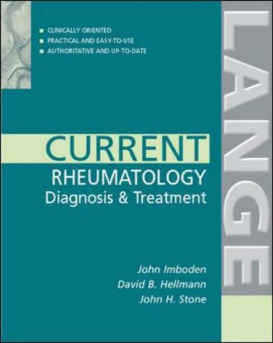 Current Rheumatology Diagnosis Treatment 1st Edition John B Imboden