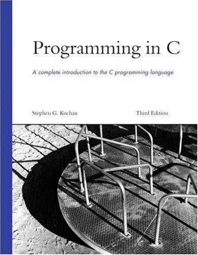 Programming In C 3rd Edition Stephen G Kochan