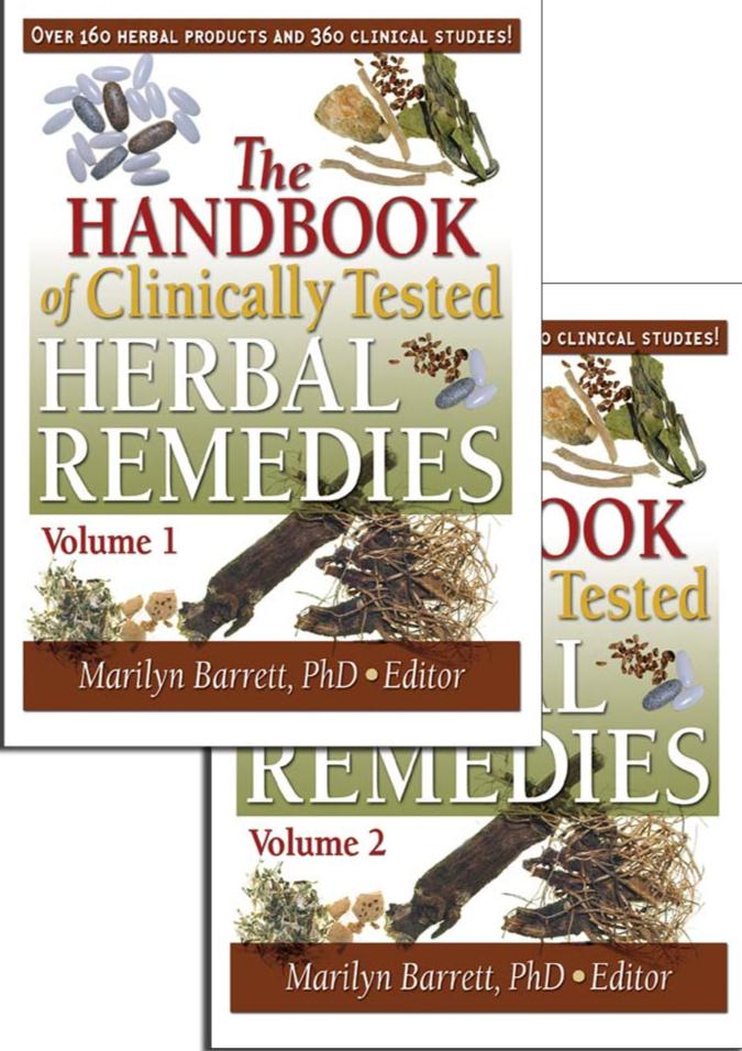 The Handbook Of Clinically Tested Herbal Remedies Vol 1 Vol 2 Marilyn Barrett