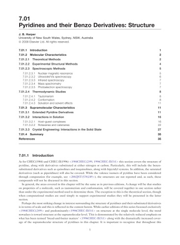 Compr Heterocyclic Chem Iii Vol 7 Sixmembered Rings With One Heteroatom Katritzky Ar