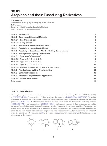 Compr Heterocyclic Chem Iii Vol13 Sevenmembered Heterocyclic Rings Katritzky Ar