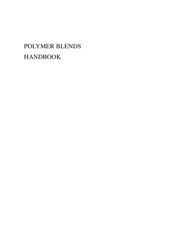 Polymer Blends Handbook In 2 Vol Utracki La Ed