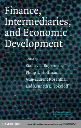 Finance Intermediaries And Economic Development Engerman Sl