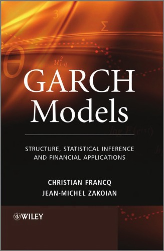 Garch Models Francq C Zakoian Jm