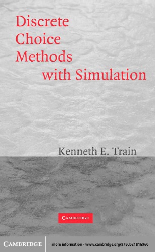 Discrete Choice Methods With Simulation Train Ke