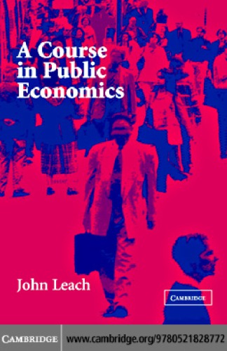 A Course In Public Economics Leach J