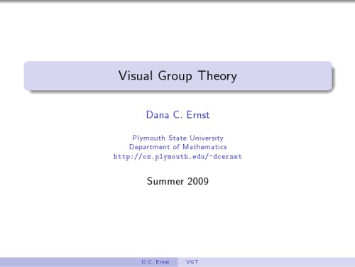 Visual Group Theory Ernst Dc