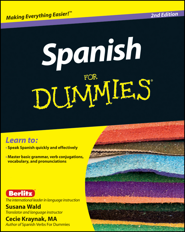 Spanish For Dummies 2nd Edition Berlitz Susana Wald Cecie Kraynak