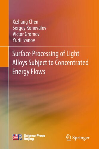 Surface Processing Of Light Alloys Subject To Concentrated Energy Flows 1st Ed 2021 Xizhang Chen