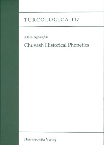 Chuvash Historical Phonetics Klra Agyagsi