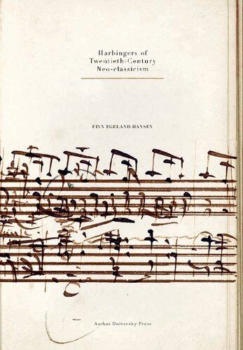 Harbingers Of Twentiethcentury Neoclassicism Finn Egeland Hansen