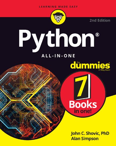 Python Allinone For Dummies 2nd Edition John Shovic Alan Simpson
