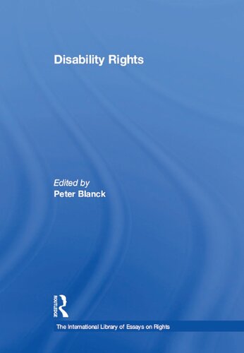 Disability Rights Peter Blanck