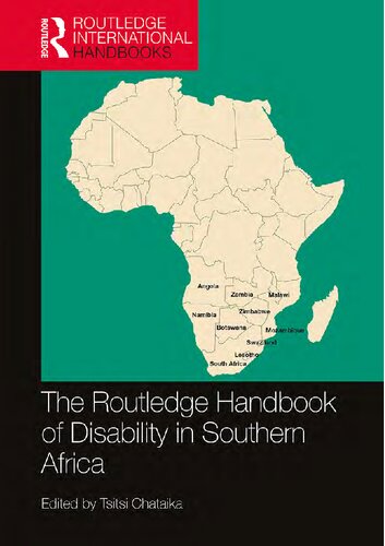 The Routledge Handbook Of Disability In Southern Africa Tsitsi Chataika