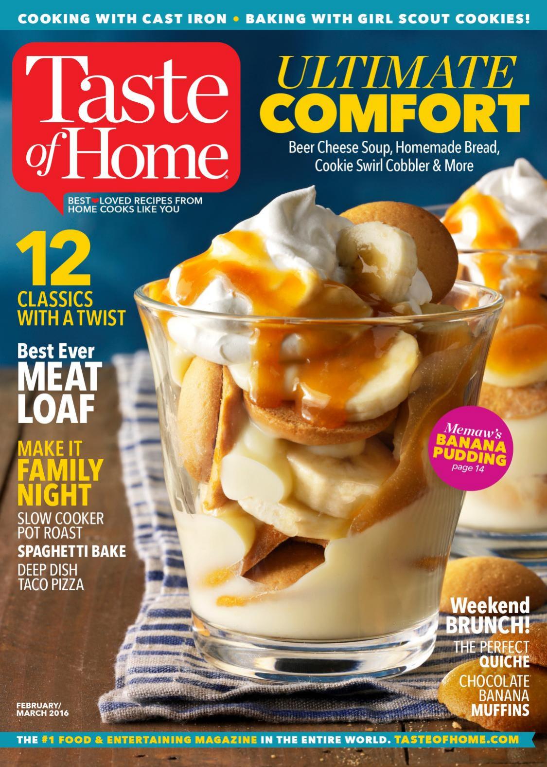 Taste Of Home Februarymarch 2016 Taste Of Home