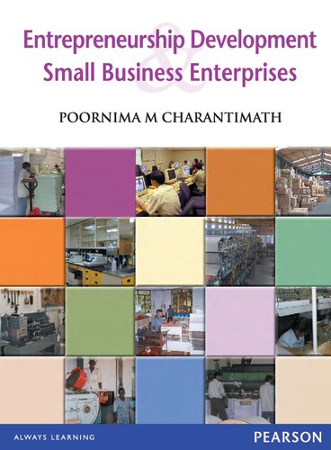 Entrepreneurship Development And Small Business Enterprise Poornima M Charantimath