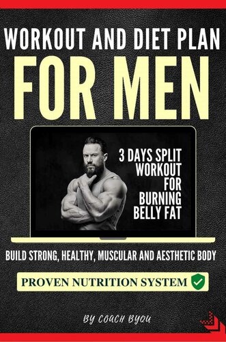 Workout And Diet Plan For Men 3 Days Split Workout For Burning Belly Fat Tay Training And Food Journal Split Workout Byqu