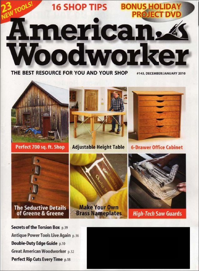 American Woodworker 145 Decemberjanuary 2010 American Woodworkers