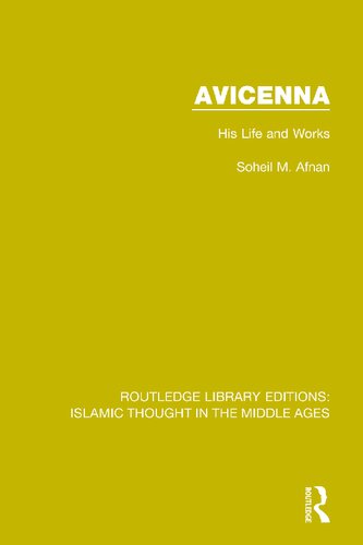 Avicenna His Life And Works Soheil M Afnan