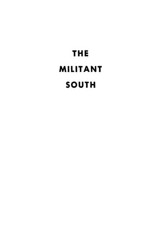 The Militant South 18001861 John Hope Franklin