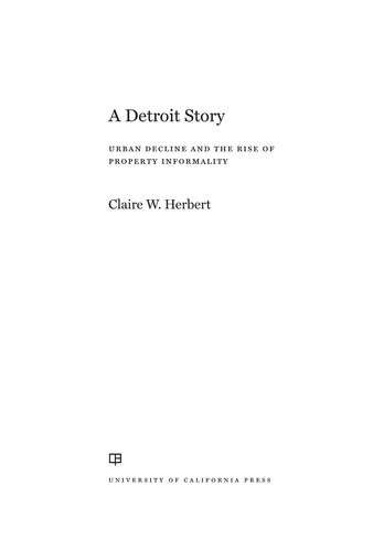 A Detroit Story Claire W Herbert