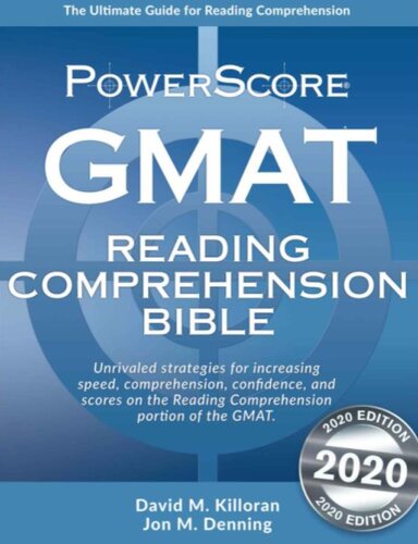 Powerscore Gmat Reading Comprehension Bible David M Killoran