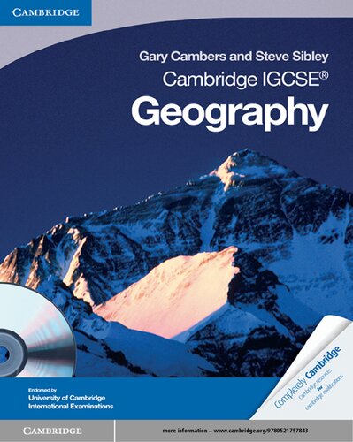 Cambridge Igcse Geography Coursebook With Cdrom Cambridge International Igcse Papcdr Gary Cambers