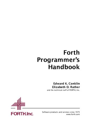 Forth Programmers Handbook 3rd Edition Edward K Conklin Elizabeth D Rather