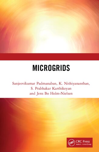 Microgrids 1st Edition Padmanaban Sanjeevikumar Nithiyananthan