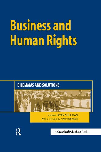 Business And Human Rights Dilemmas And Solutions Rory Sullivan