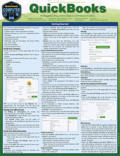 Quickbooks A Quickstudy Laminated Reference Guide Quickstudy Reference Guide 2nd Edition Michele Cagan