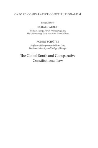 The Global South And Comparative Constitutional Law Philipp Dann Editor